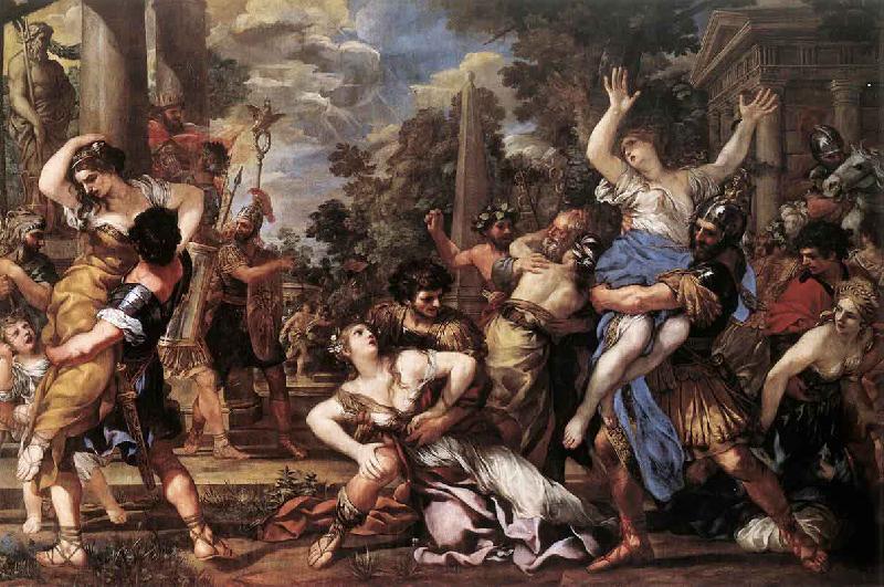 Pietro da Cortona The Rape of the Sabine Women France oil painting art